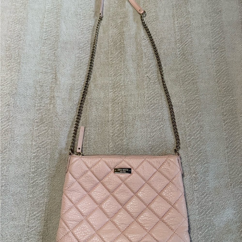 Kate Spade Blush Quilted Crossbody Bag